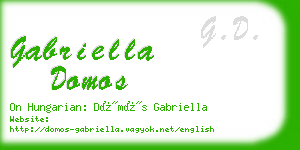 gabriella domos business card